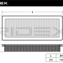 RIDEX 8A0313 Air Filter