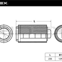 RIDEX 8A0322 Air Filter