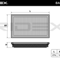 RIDEX 8A0489 Air Filter