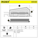 RIDEX 8A0458 Air Filter for Mercedes