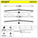 RIDEX 298W0054 Wiper Blade Pair - Front - 600/600mm (Side Pin)