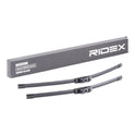 RIDEX 298W0086 Wiper Blade Pair - Front - 600/500mm (Push type)