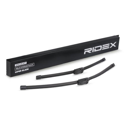 RIDEX 298W0030 Wiper Blades Pair - Front - 600/475mm (Side Pin)