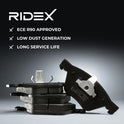 RIDEX 402B1062 Brake pad set - for BMW