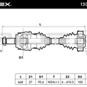 RIDEX 13D0154 Drive Shaft