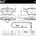 RIDEX 402B1312 Brake pad set for BMW 5 Series