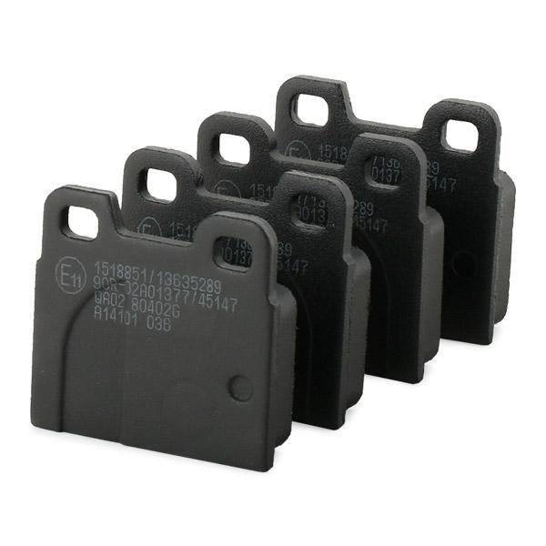 RIDEX 402B1105 Brake pad set