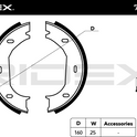 RIDEX 70B0098 Brake Shoe Set
