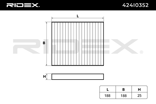 RIDEX 424I0352 Pollen filter