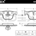 RIDEX 402B0925 Brake pad set - for BMW