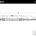 RIDEX 124C0114 Hand brake cable for BMW 3 Series