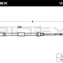 RIDEX 124C0093 Hand brake cable for BMW 3 Series