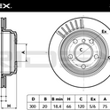 RIDEX 82B1224 Brake Disc - rear axle (pair)