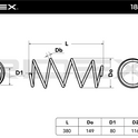 RIDEX 188C0332 Coil Spring