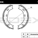 RIDEX 70B0159 Brake Shoe Set