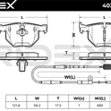 RIDEX 402B1198 Brake pad set