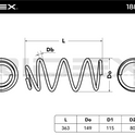 RIDEX 188C0500 Coil Spring