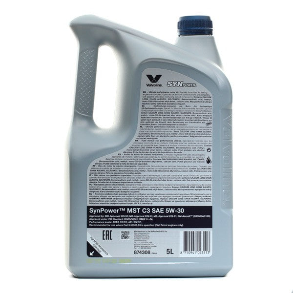 Valvoline 874308 SynPower MST C3 - 5W-30 - 5L