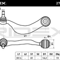 RIDEX 273C0884 Suspension arm