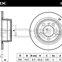 RIDEX 82B0367 Brake Disc - rear axle (pair)