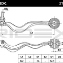 RIDEX 273C0428 Suspension arm for BMW 5 Series
