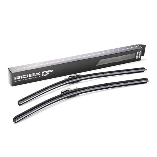 RIDEX 298W0005 Wiper Blades Pair - Front - 600/580mm (Push Type)