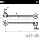 RIDEX 3229S0071 Anti roll bar link for BMW 5 Series