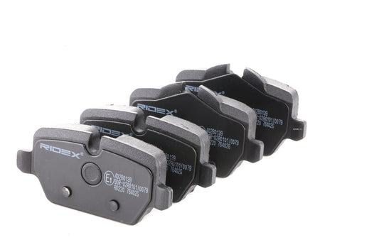 RIDEX 402B0139 Brake pad set with anti-squeak plate - for BMW