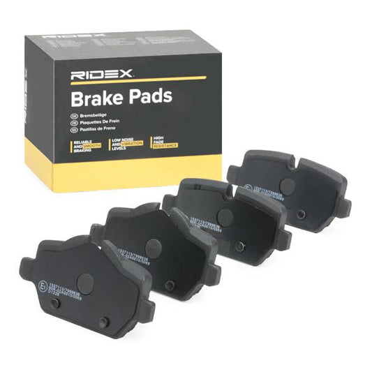 RIDEX 402B0139 Brake pad set with anti-squeak plate - for BMW