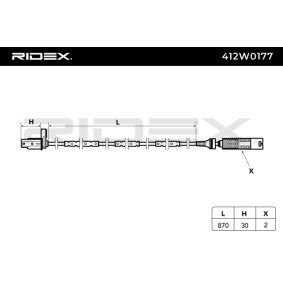 RIDEX 412W0177 ABS sensor