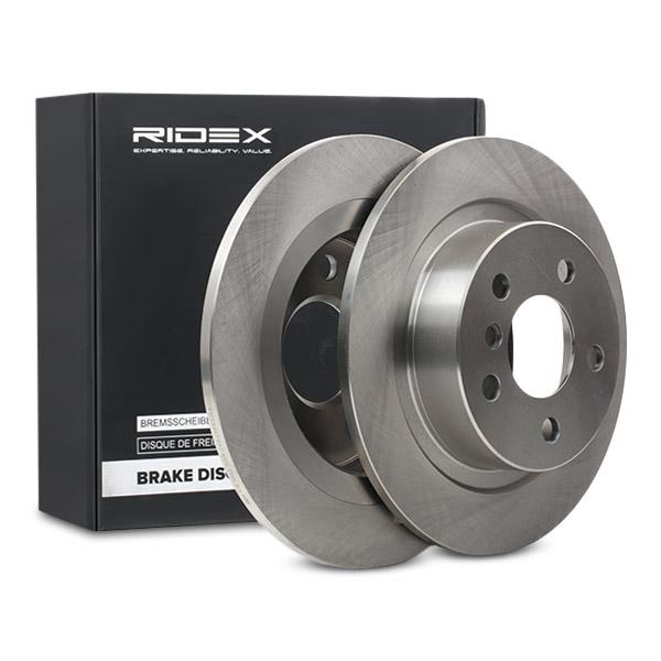 RIDEX 82B1688 Brake Disc - rear axle (pair)