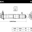 RIDEX 854S0901 Shock Absorber - Front Axle Right
