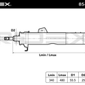 RIDEX 854S0927 Shock Absorber - Front Axle Right