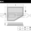 RIDEX 8A0188 Air Filter