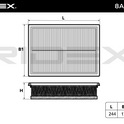 RIDEX 8A1642 Air Filter