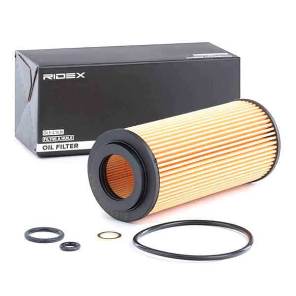 RIDEX 7O0015 Oil Filter  with gaskets/seals, Filter Insert - for BMW