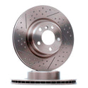 RIDEX 82B1434 Brake Disc - rear axle (pair)