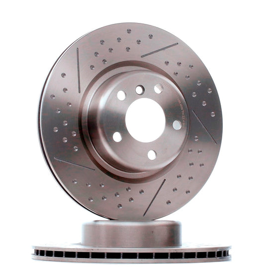 RIDEX 82B1434 Brake Disc - rear axle (pair)
