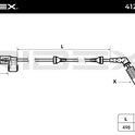 RIDEX 412W0095 ABS sensor Front axle - for BMW