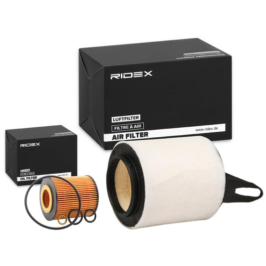 RIDEX 4055F1210 Filter kit with pre-filter, without oil drain plug