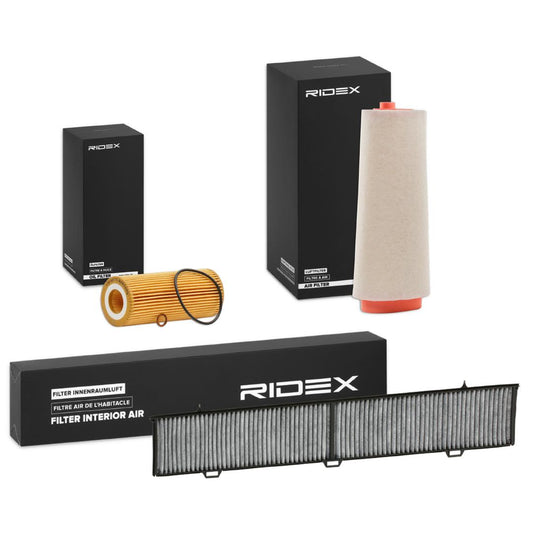 RIDEX 4055F0255 Filter kit with pre-filter, with air filter, without oil drain plug