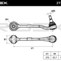 RIDEX 273C0511 Suspension arm