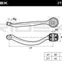 RIDEX 273C0638 Suspension arm