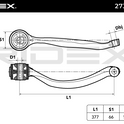 RIDEX 273C0616 Suspension arm