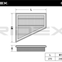 RIDEX 8A0449 Air Filter