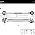RIDEX 273C0542 Suspension arm