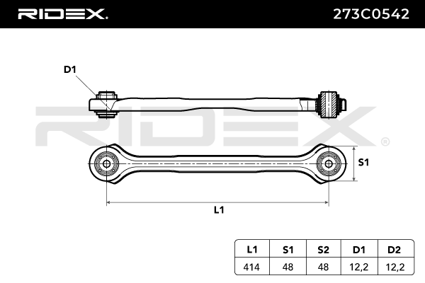 RIDEX 273C0542 Suspension arm