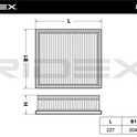 RIDEX 8A0282 Air Filter - for BMW